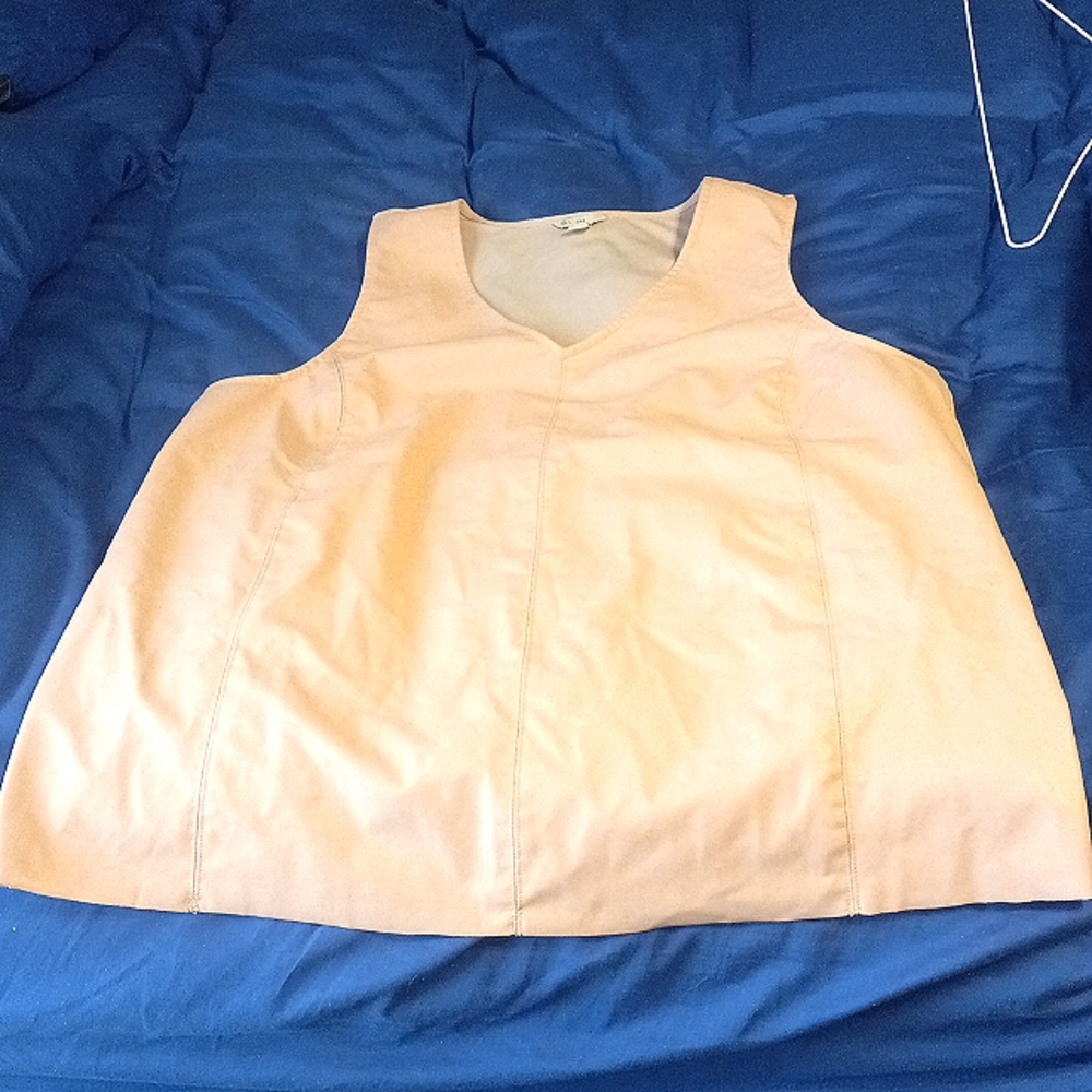 LEATHER pink blouse